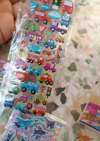 Renkli Çocuk Sticker Seti - Görsel 7