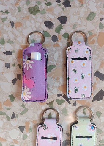 Pastel Desenli ruj kılıfı Velcro - Görsel 5