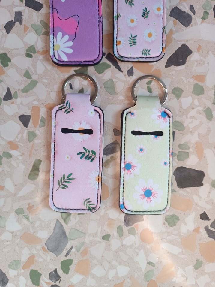 Pastel Desenli ruj kılıfı Velcro - Görsel 2