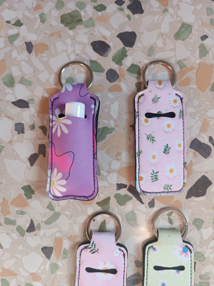 Pastel Desenli ruj kılıfı Velcro - Görsel 5