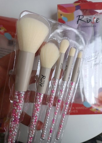 5 Parça Pastel Renkli Makyaj Fırça Seti - Görsel 9