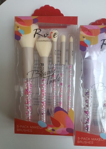 5 Parça Pastel Renkli Makyaj Fırça Seti - Görsel 7