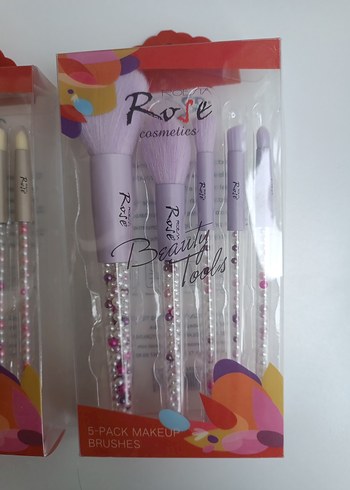 5 Parça Pastel Renkli Makyaj Fırça Seti - Görsel 6