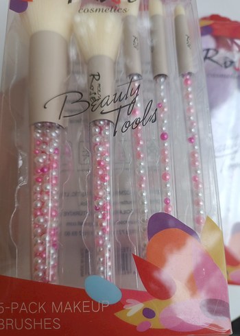5 Parça Pastel Renkli Makyaj Fırça Seti - Görsel 5