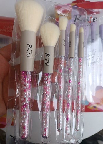 5 Parça Pastel Renkli Makyaj Fırça Seti - Görsel 11