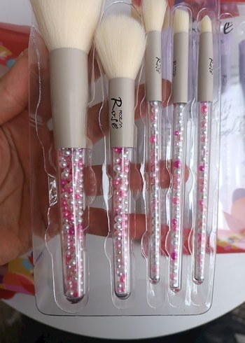 5 Parça Pastel Renkli Makyaj Fırça Seti - Görsel 8