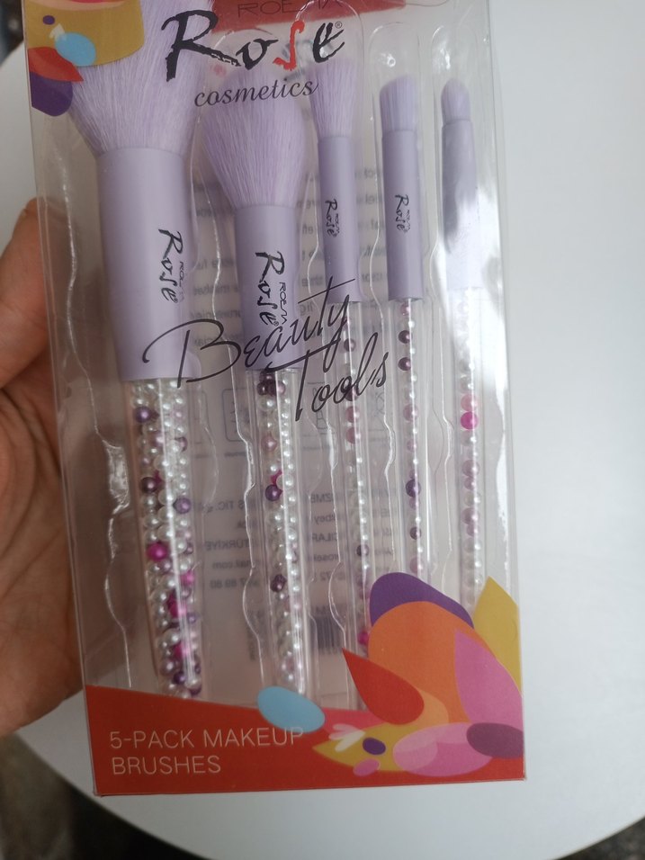 5 Parça Pastel Renkli Makyaj Fırça Seti - Görsel 2