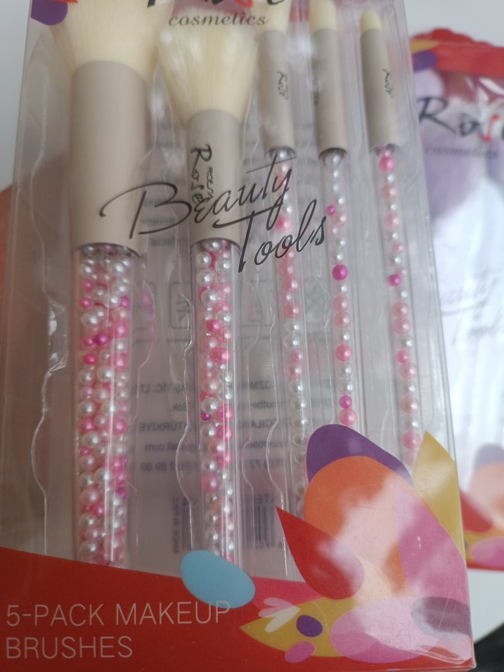 5 Parça Pastel Renkli Makyaj Fırça Seti - Görsel 5