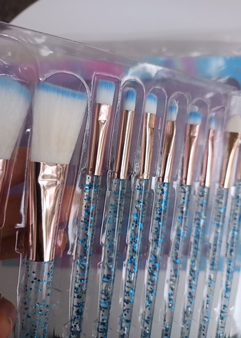 12 Parça Renkli Makyaj Fırça Seti - Görsel 6