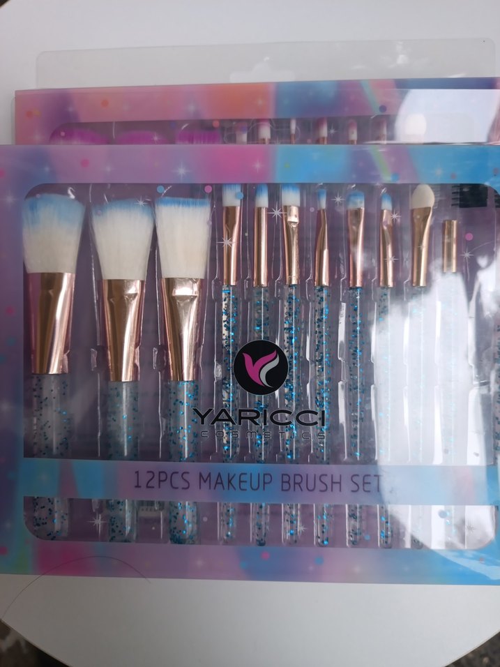 12 Parça Renkli Makyaj Fırça Seti - Görsel 2