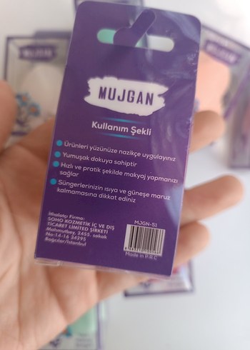 Renkli Tekli Makyaj Süngeri MUJGAN - Görsel 5