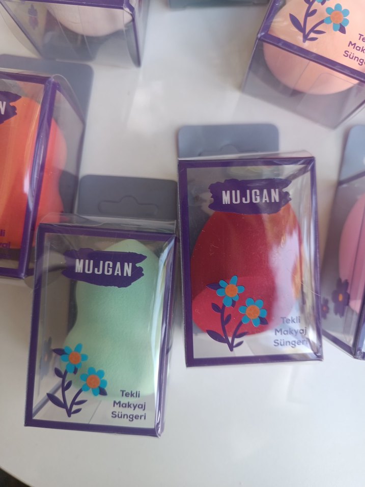 Renkli Tekli Makyaj Süngeri MUJGAN - Görsel 2