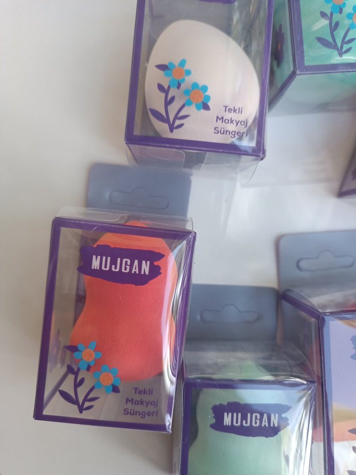Renkli Tekli Makyaj Süngeri MUJGAN - Görsel 3