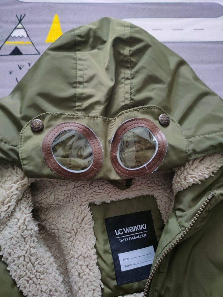 LC Waikiki Kapüşonlu Kamuflaj Desenli Erkek Çocuk Mont - Görsel 5