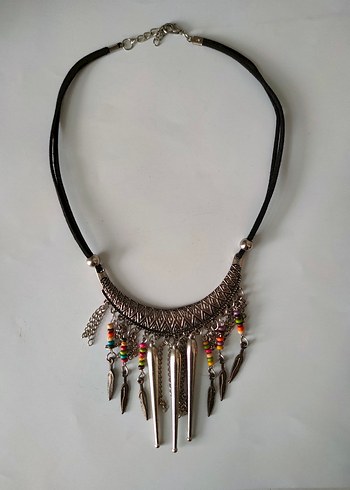 Renkli Boncuklu Bohem Uzun Kolye - Görsel 9