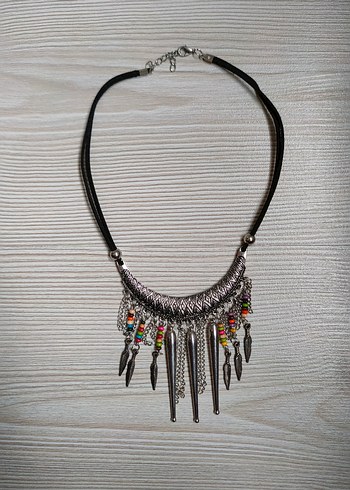 Renkli Boncuklu Bohem Uzun Kolye - Görsel 7