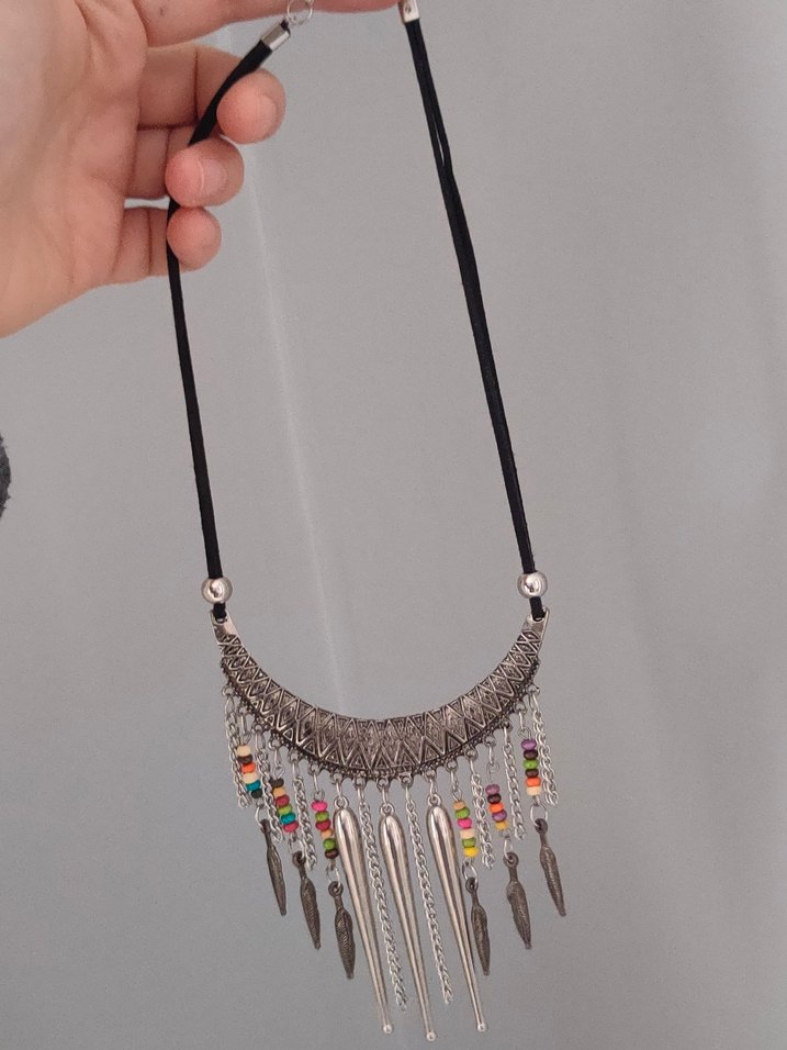 Renkli Boncuklu Bohem Uzun Kolye - Görsel 2