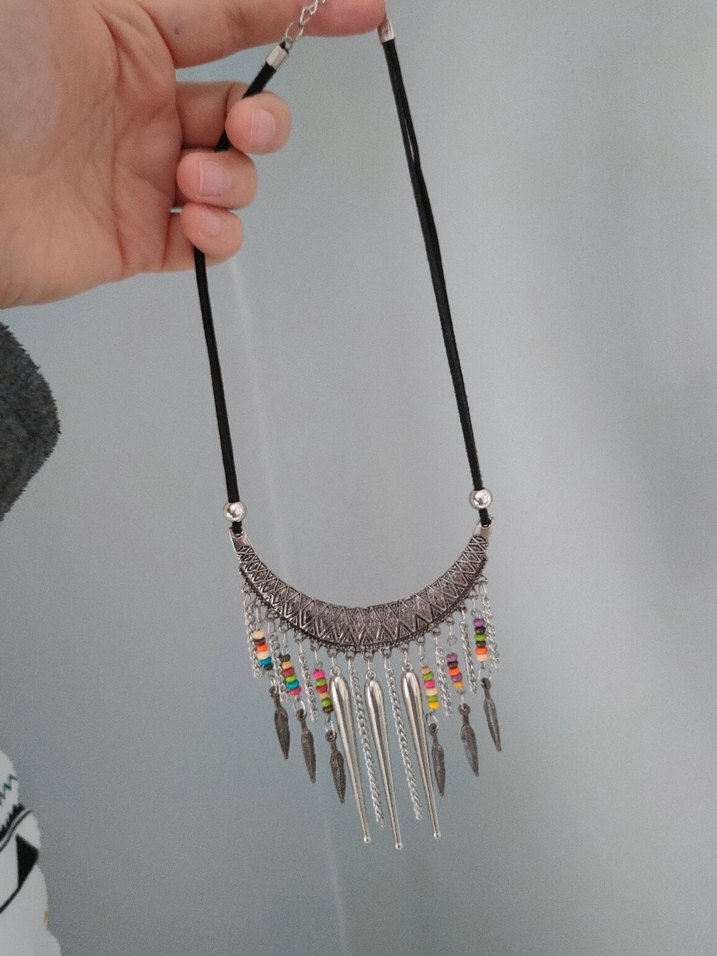 Renkli Boncuklu Bohem Uzun Kolye - Görsel 4