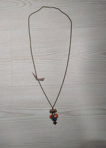 Renkli Bohem Baykuş Kadın Kolye - Görsel 2