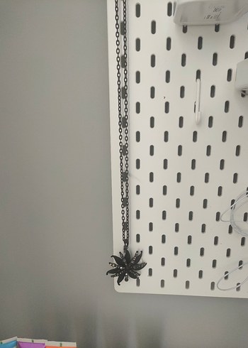 Siyah Zincir Detaylı Gotik Midi Kolye - Görsel 8