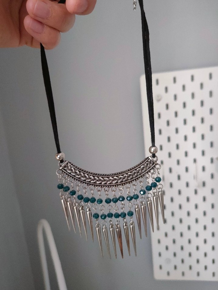 Bohem Mini Boncuklu Turkuaz Kadın Kolye - Görsel 4