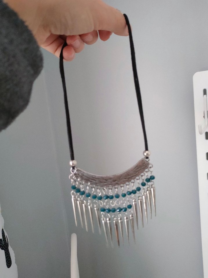 Bohem Mini Boncuklu Turkuaz Kadın Kolye - Görsel 3