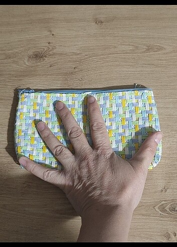 Kadın hasır cüzdan çanta - Görsel 3