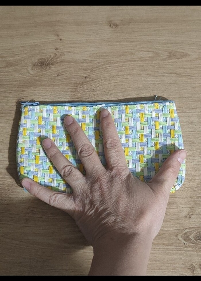 Kadın hasır cüzdan çanta  - Görsel 3