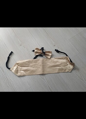 Erkek çocuk papyon ve bel kuşağı - Görsel 2