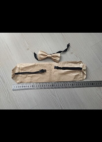 Erkek çocuk papyon ve bel kuşağı - Görsel 3