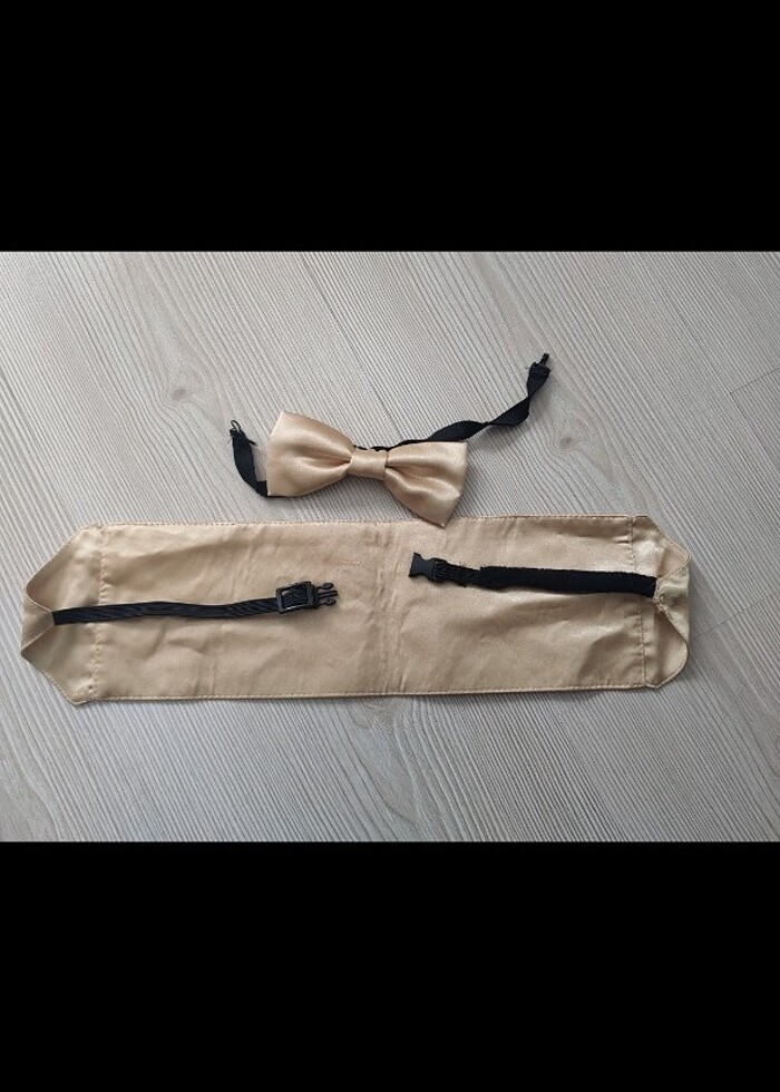 Erkek çocuk papyon ve bel kuşağı - Görsel 5