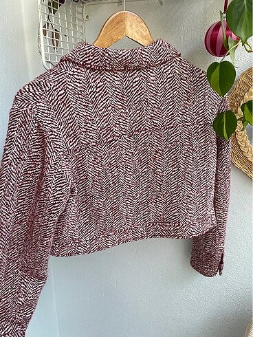 xs Beden bordo Renk Zara ceket