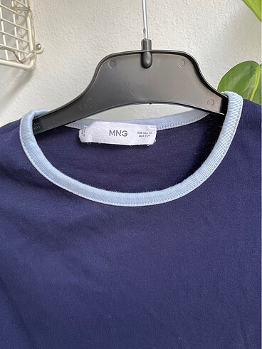 xs Beden lacivert Renk Mango basic t-shirt