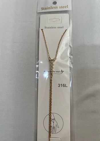 Stainless Steel Altın Renk Taş Detaylı Şahmeran - Görsel 2