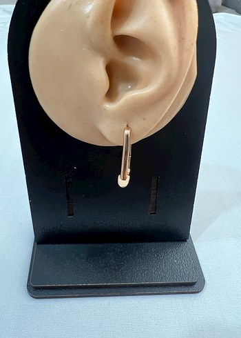 Xuping Bakır Renk Klipsli Küpe - Görsel 2