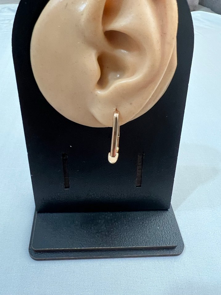 Xuping Bakır Renk Klipsli Küpe - Görsel 2