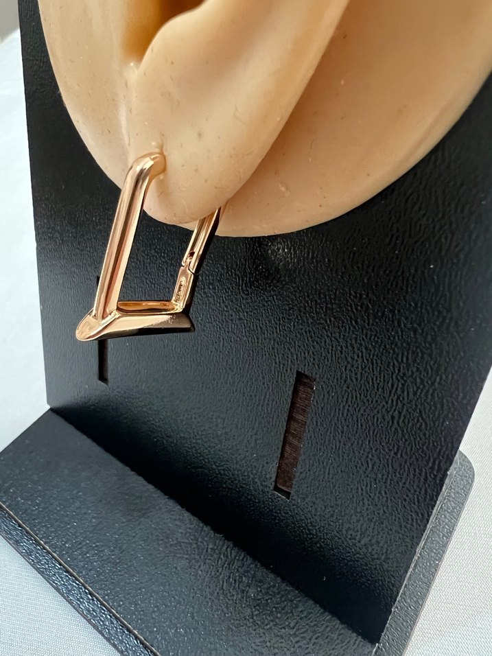 Xuping Bakır Renk Klipsli Küpe - Görsel 3