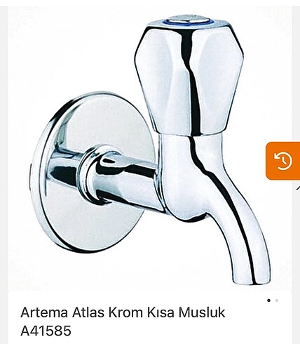 Beden Artema Atlas Krom Kısa Tekli Musluk
