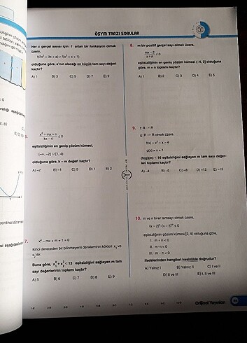  Beden Renk Orijinal Ayt Matematik 