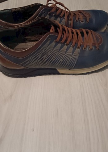 Koyu Mavi Erkek Spor Ayakkabı Bağı - Görsel 2