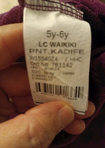 Bordo kadife kız çocuk tayt - Görsel 4