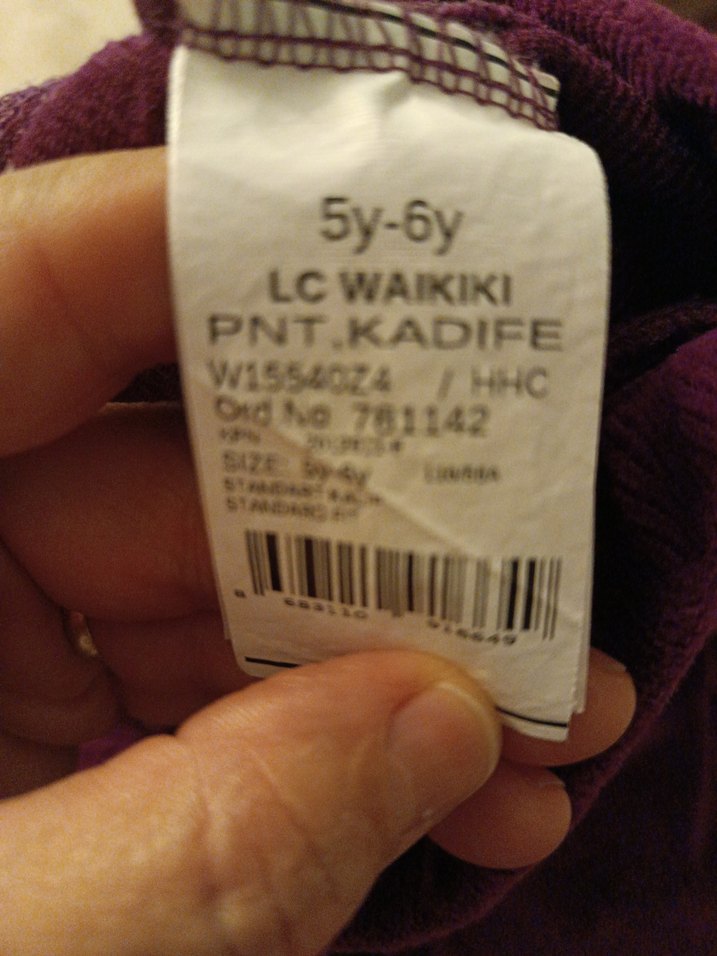 Bordo kadife kız çocuk tayt - Görsel 4