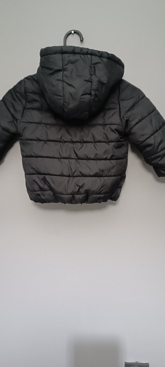 Erkek Çocuk Siyah Fermuarlı şişme mont - Görsel 5