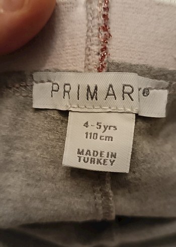 Simli Baskılı Gri Kız Tayt - Görsel 6