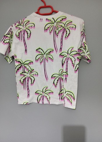 Beyaz Baskılı Erkek Çocuk Tişört - Görsel 4