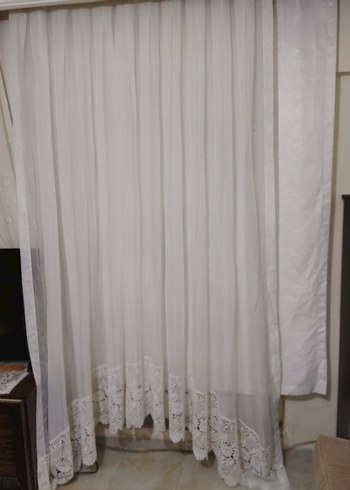 Dantel Detaylı Beyaz perde - Görsel 10