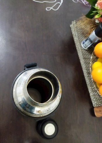 Gri Çelik Termos Matara - Görsel 4