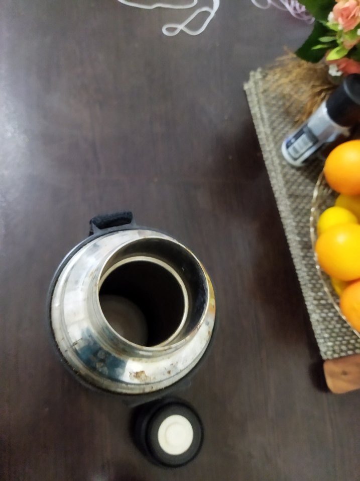 Gri Çelik Termos Matara - Görsel 4