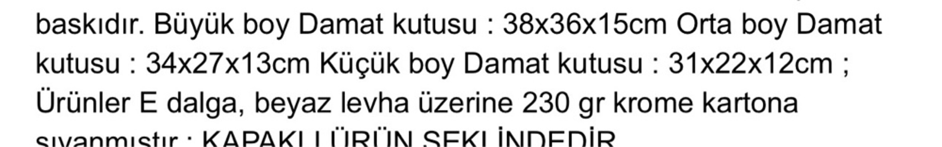  Beden Damat Bohça Kutusu