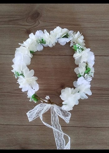 Accessorize Dantel Detaylı Beyaz Bohem Çiçek Taç